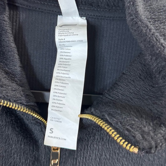 Fabletics Women’s Cozy Cord Zip Onesie In Black Size Small - Picture 9 of 14
